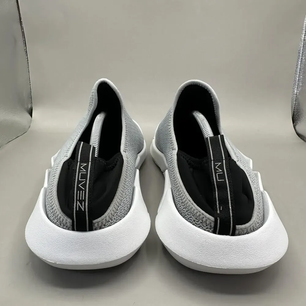 MUVEZ Dual Sole Slippers Shoes Mens Size 13 Gray Mesh Slip On Mule Comfort